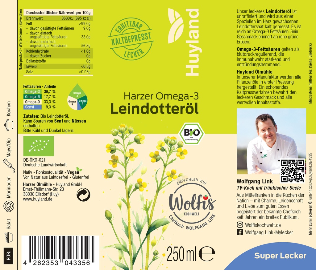 Bio Harzer Leindotteröl