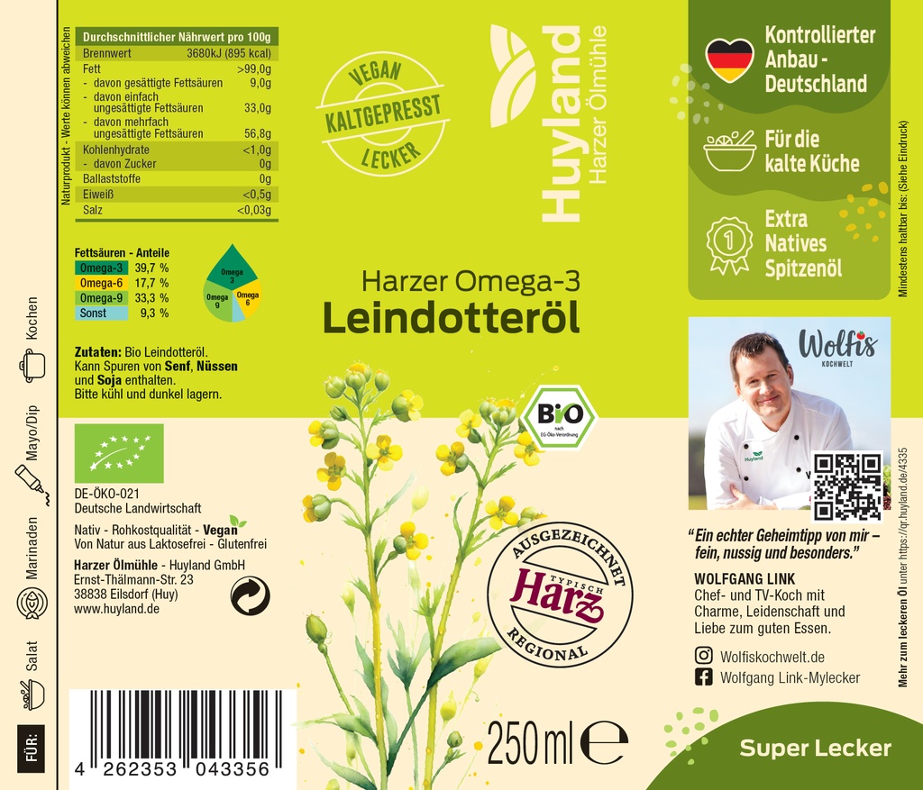 Bio Harzer Leindotteröl