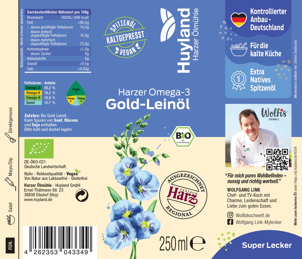 Bio Harzer Gold-Leinöl